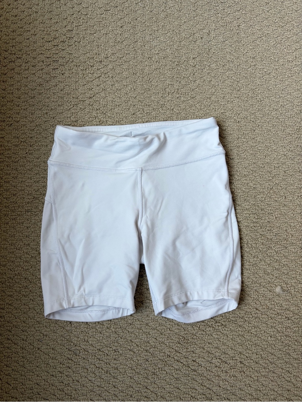 Outdoor Voices White Performance Bike Shorts
